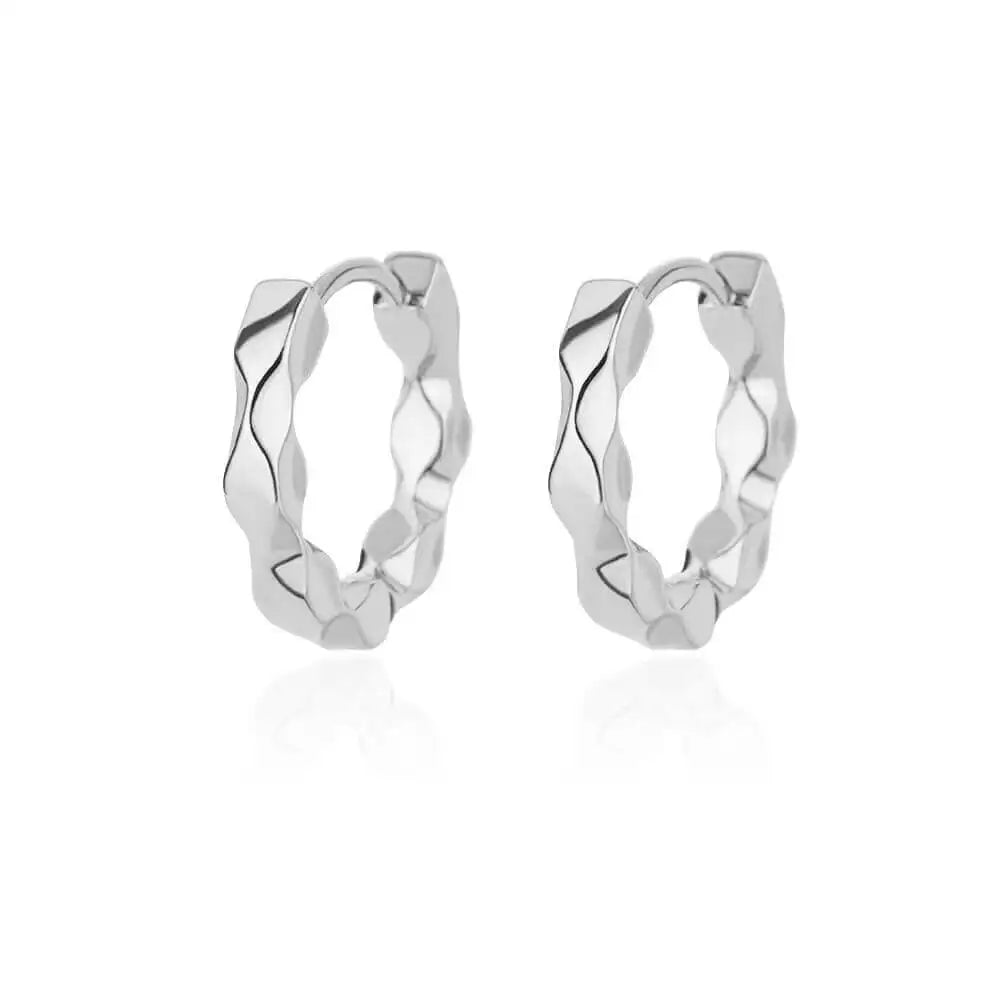 Elegant Round Stainless Steel Hoop Earrings