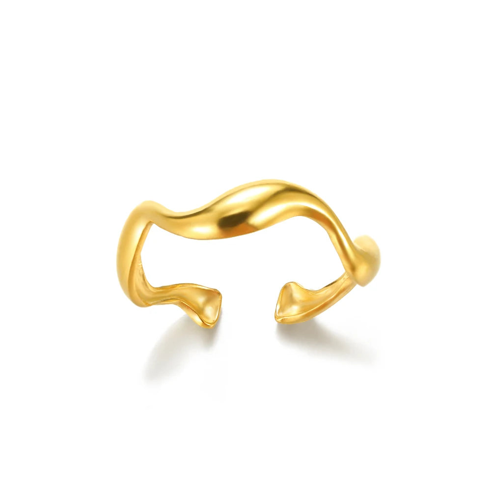 Luxury 316L Gold Stainless Steel Ring