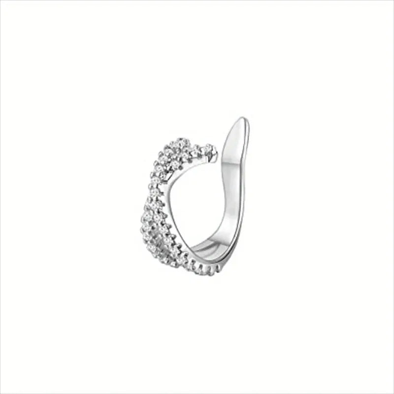 Cute Metal Leaf Ear Cuff Clip Earrings