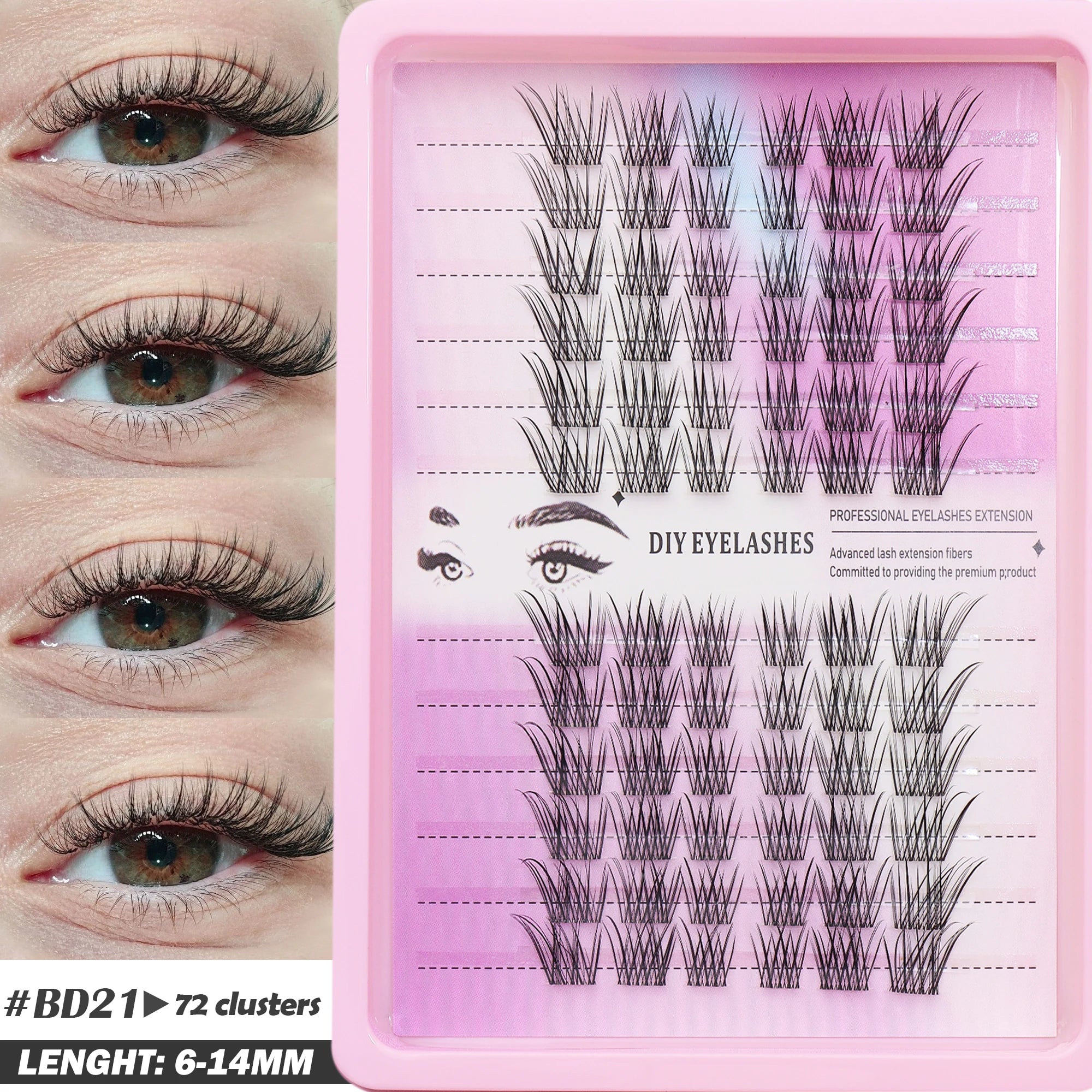 Fluffy Oblique Lash Extensions