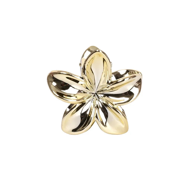 Fashionable Shiny Egg-Shaped Flower Hair Clip