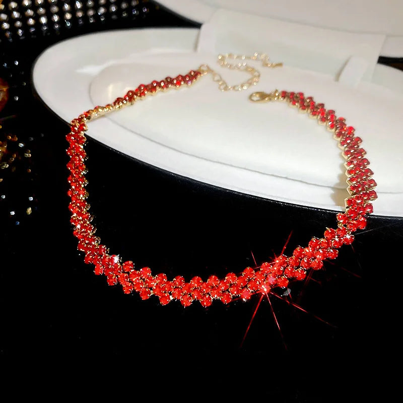 Luxury Full Rhinestone Choker Necklace