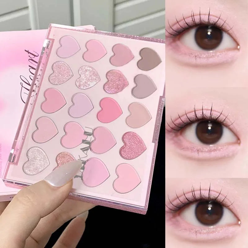 Romantic Pearl Heart Makeup Palette