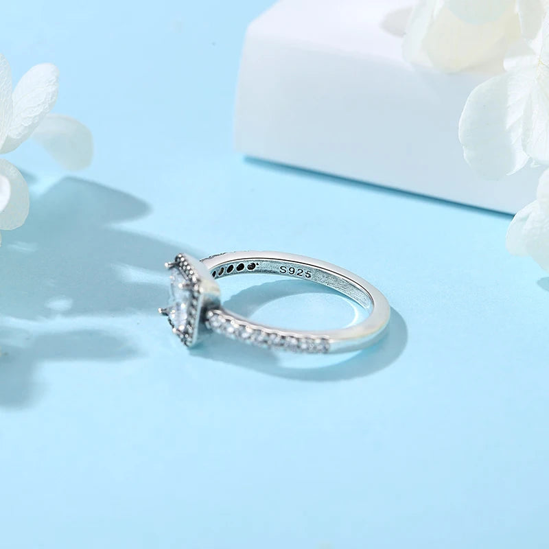 925 Sterling Silver Crown Heart Ring