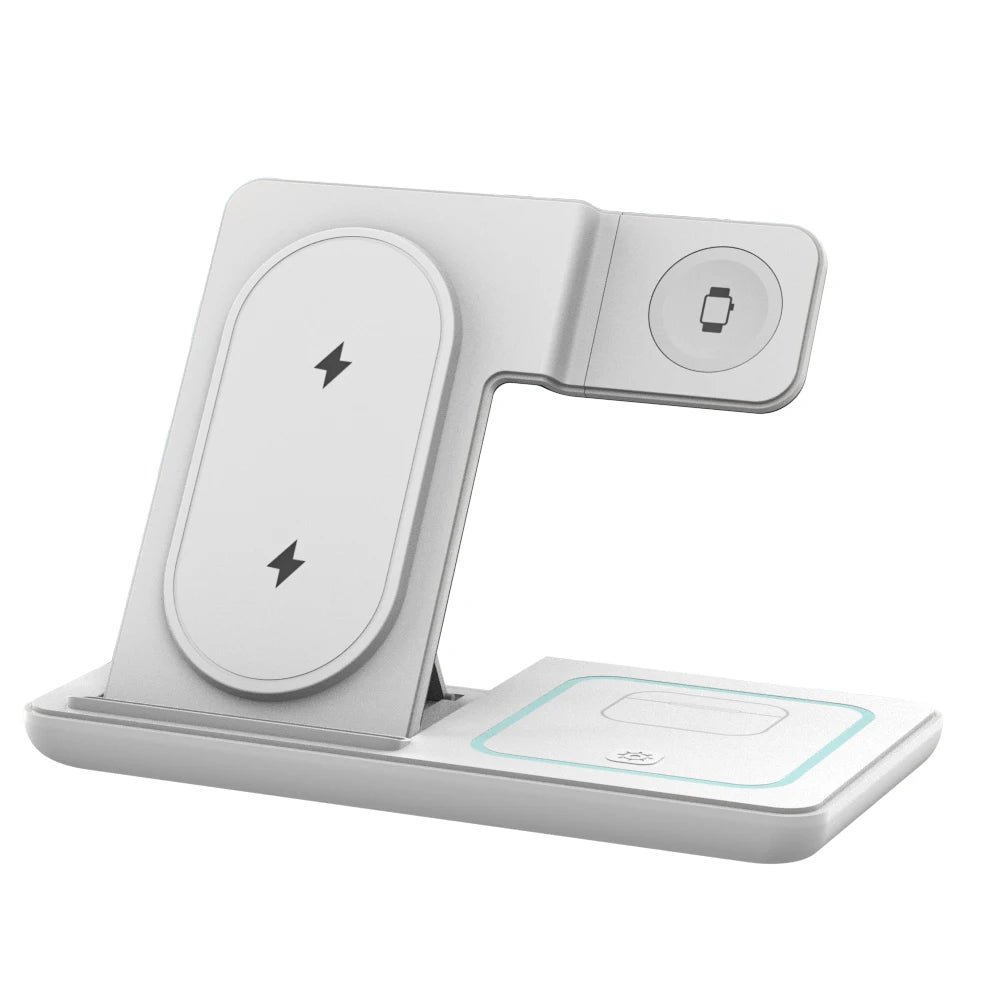 3 in 1 Foldable Wireless Charger Stand with Night Light