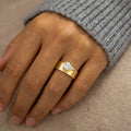 925 Sterling Silver Water Drop CZ Ring