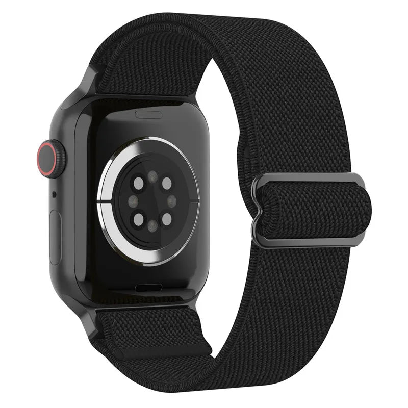 Fashion Leopard Nylon Strap for Apple Watch 38mm–49mm