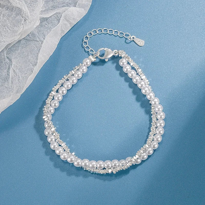 925 Sterling Silver Lucky Beads Bracelet