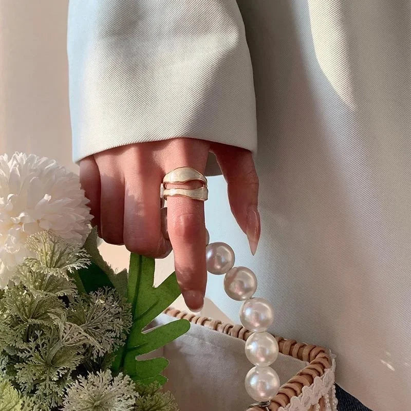 LATS Vintage Irregular Open Ring