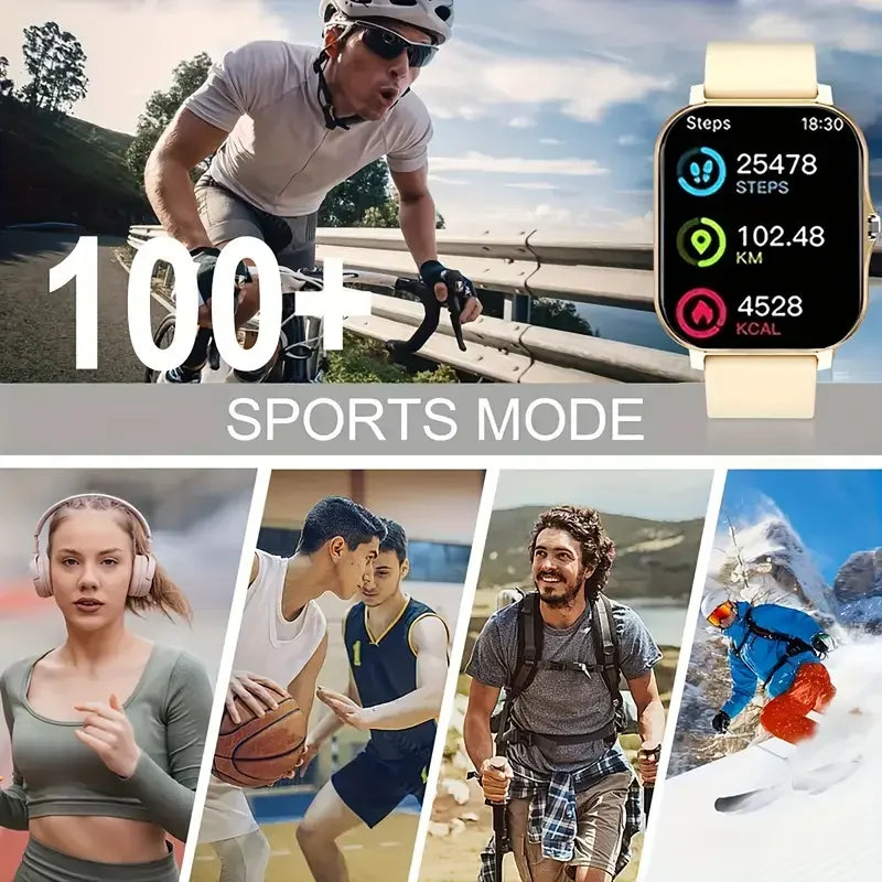 KESHUYOU Smartwatch – calls, SpO2 & BP monitoring. Stylish health watch for daily use & gifting.