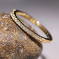 925 Sterling Silver Minimal Zircon Stackable Ring