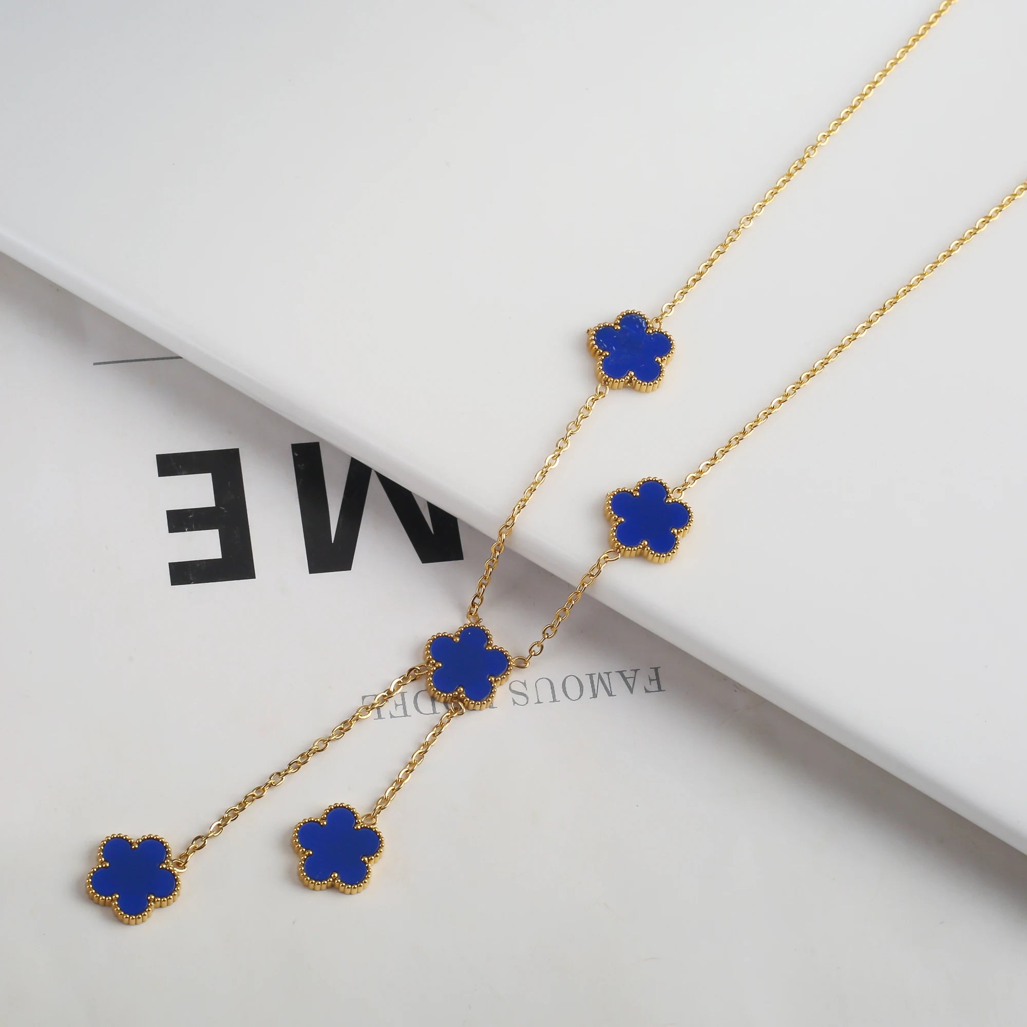 Stainless Steel Clover Flower Bracelet