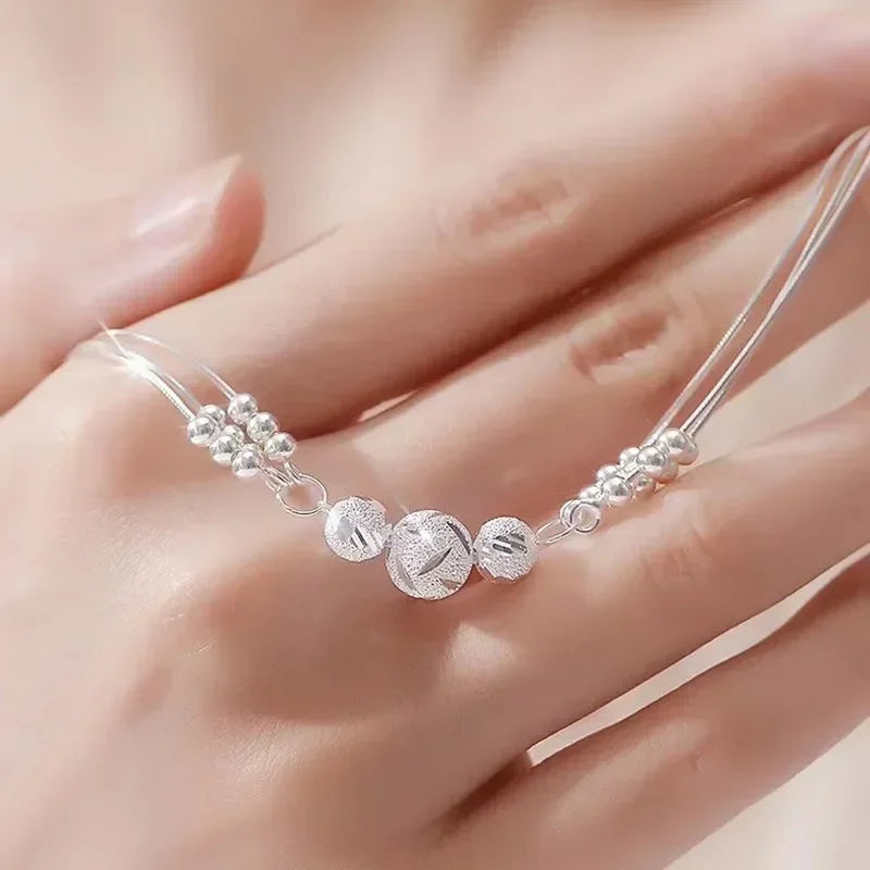 925 Sterling Silver Lucky Beads Bracelet