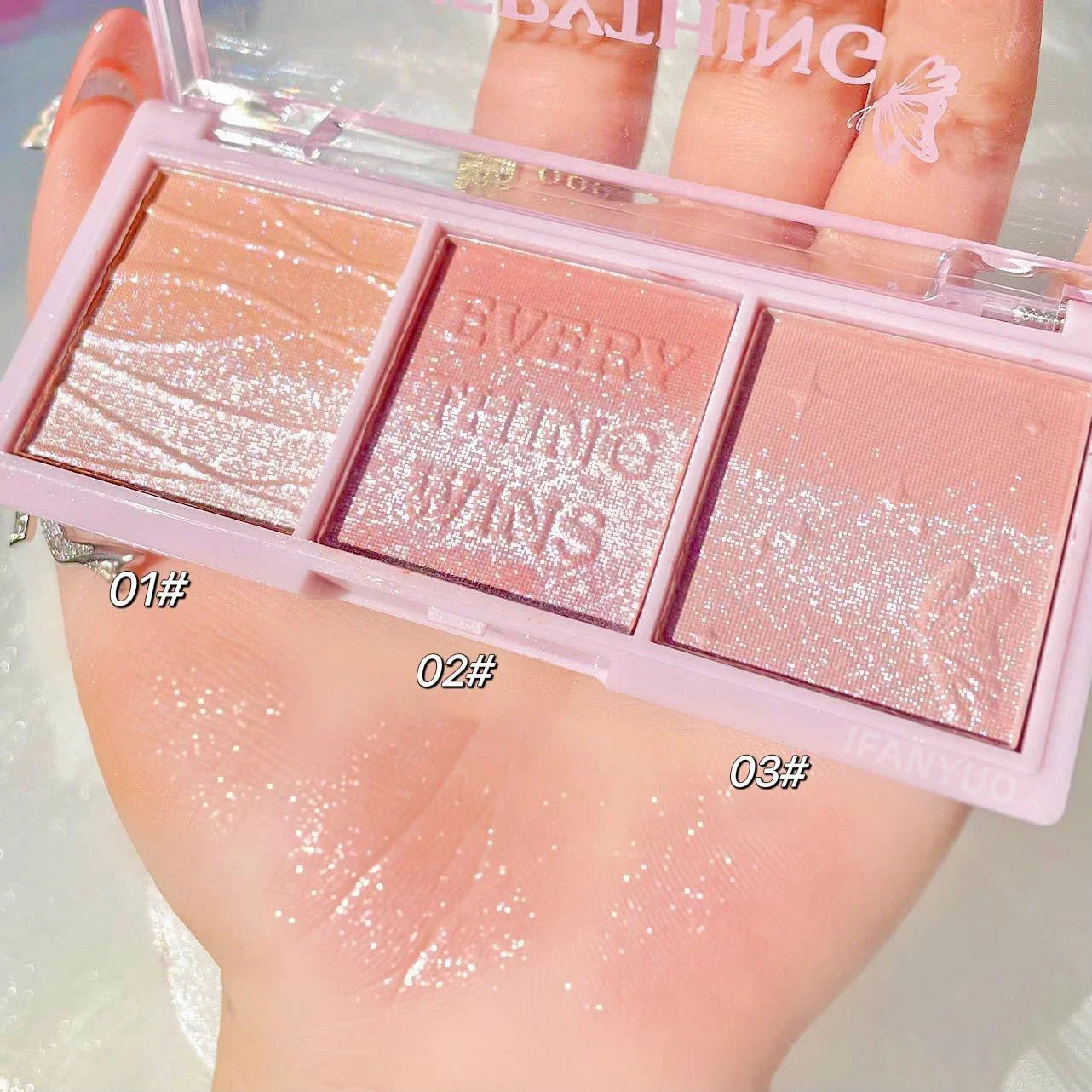 Peach Glow 3-Color Blush Palette
