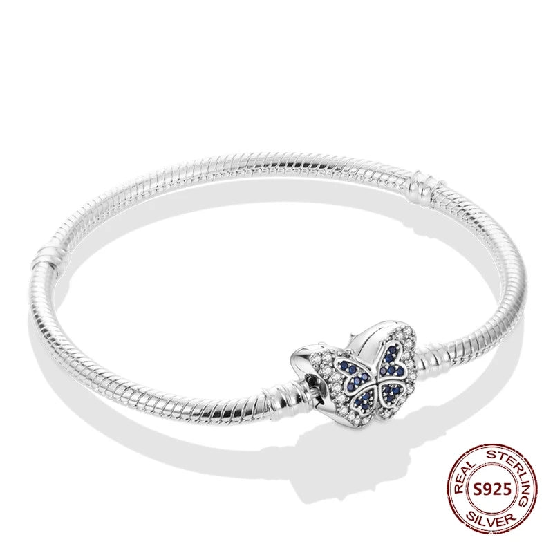 Star Moon Sun 925 Silver Charm Bracelet