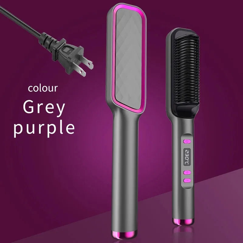 Electric Hot Comb – Negative Ion Anti-Scald Hair Straightening Styling Brush