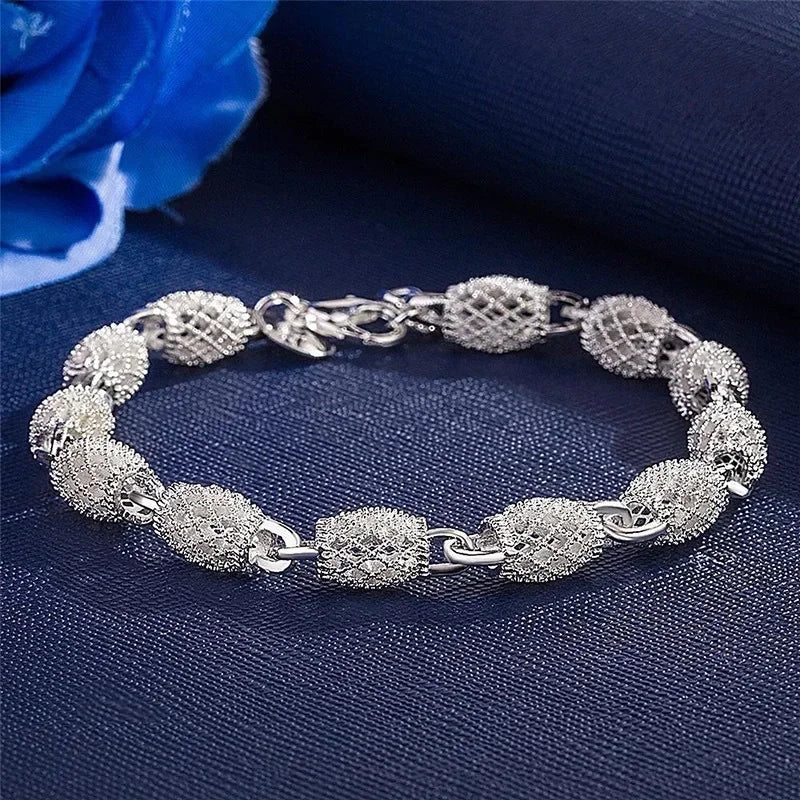 925 Sterling Silver Lucky Beads Bracelet