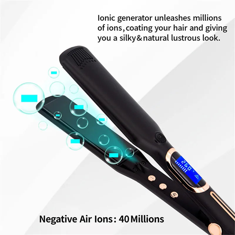 Hair Straightener 480°F Professional Wide Plate Flat Iron