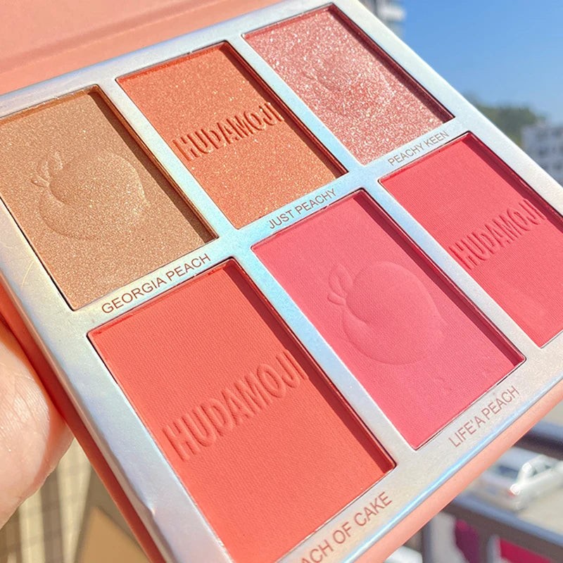 6-Color Blush & Highlight Palette
