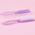 4Pcs Transparent Nail Brush Cleaning Brushes