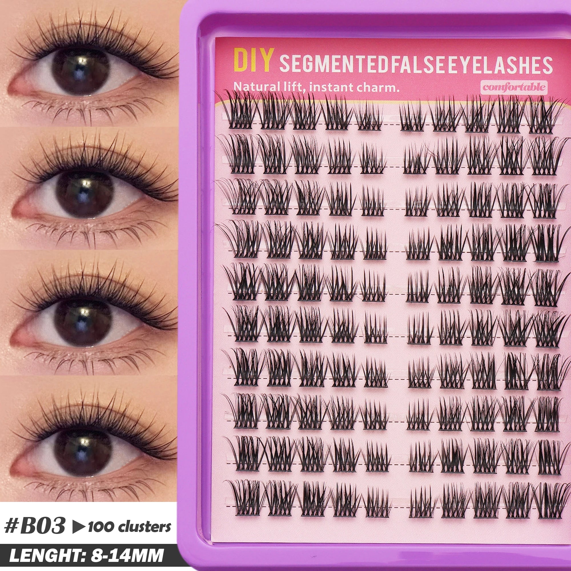 Fluffy Oblique Lash Extensions