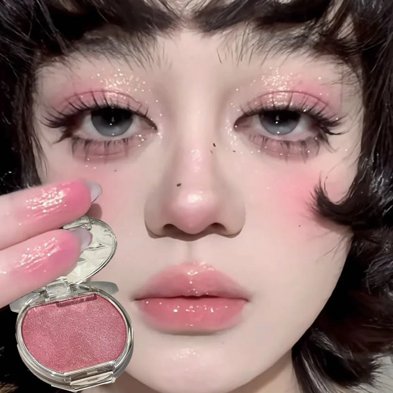 Ice Glow Peach Pink Palette