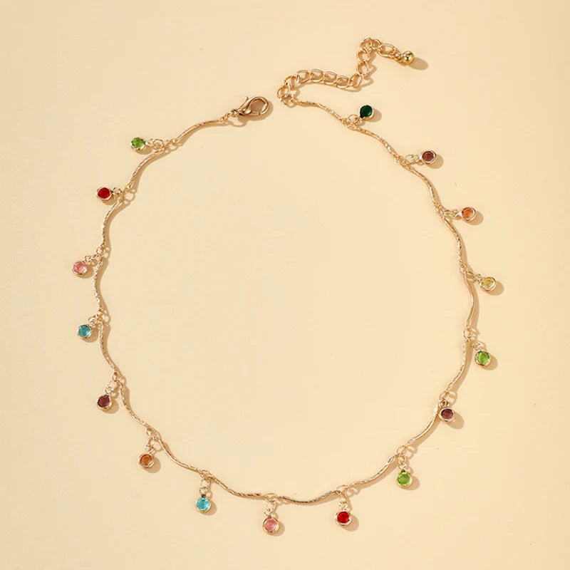 Fashion Candy Color Tassel Necklace
