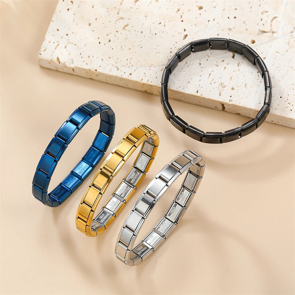 Classic Stainless Steel Italian Chain Link Bracelet