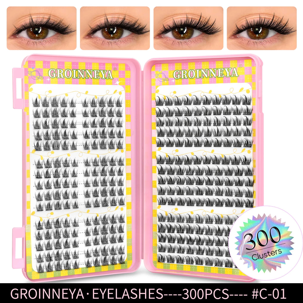 GROINNEYA 320PCS Lash Cluster Tray