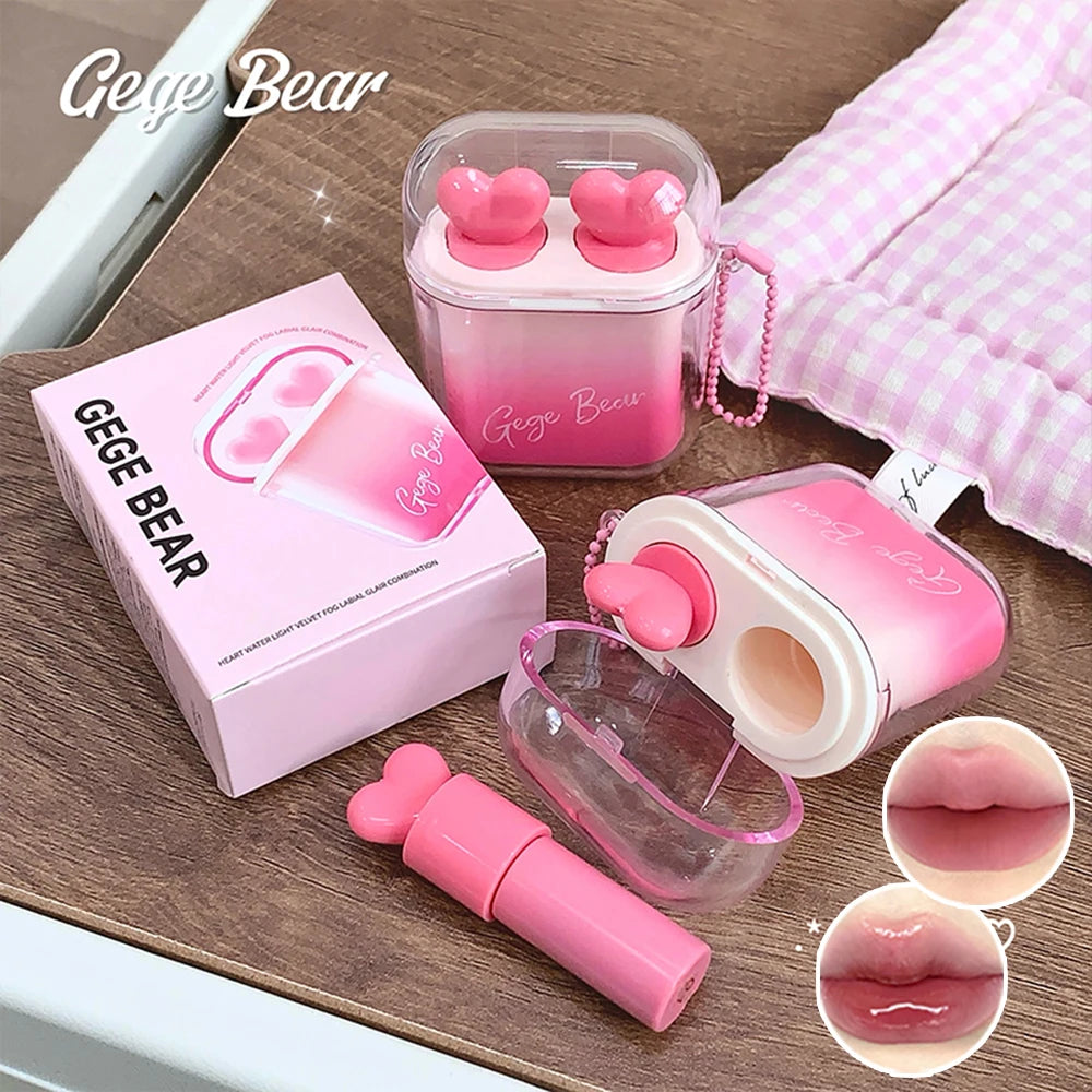 Cute Bear Lip Glaze Set
