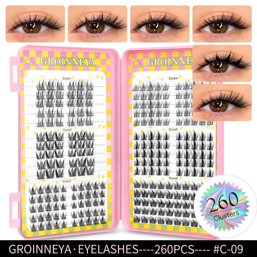 GROINNEYA 320PCS Lash Cluster Tray