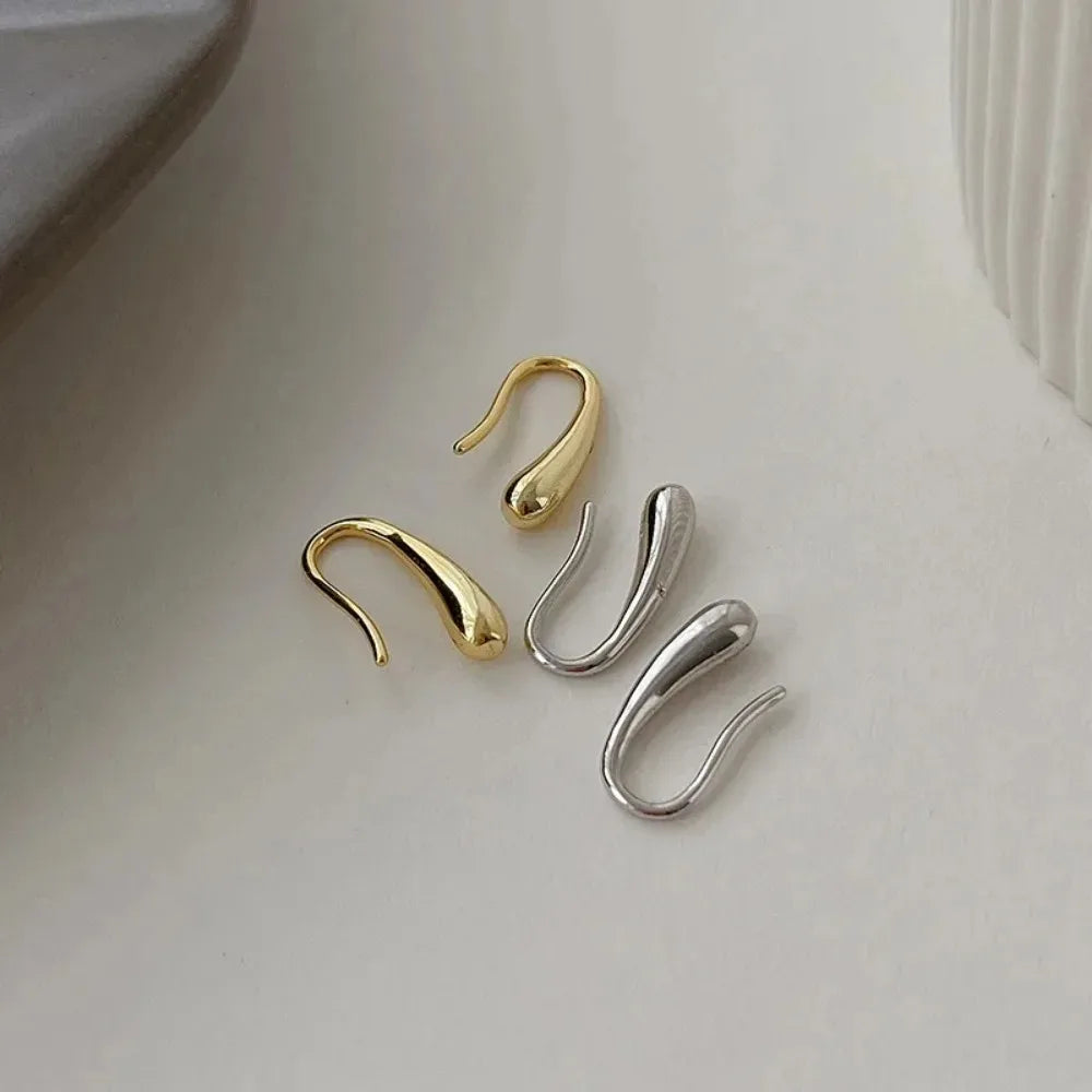 Silver Water Drop Shape Earrings