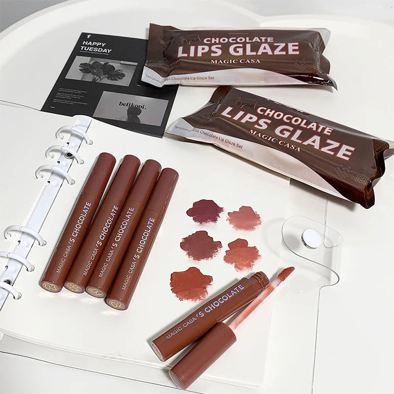 Choco Velvet 5-Piece Lip Glaze Set