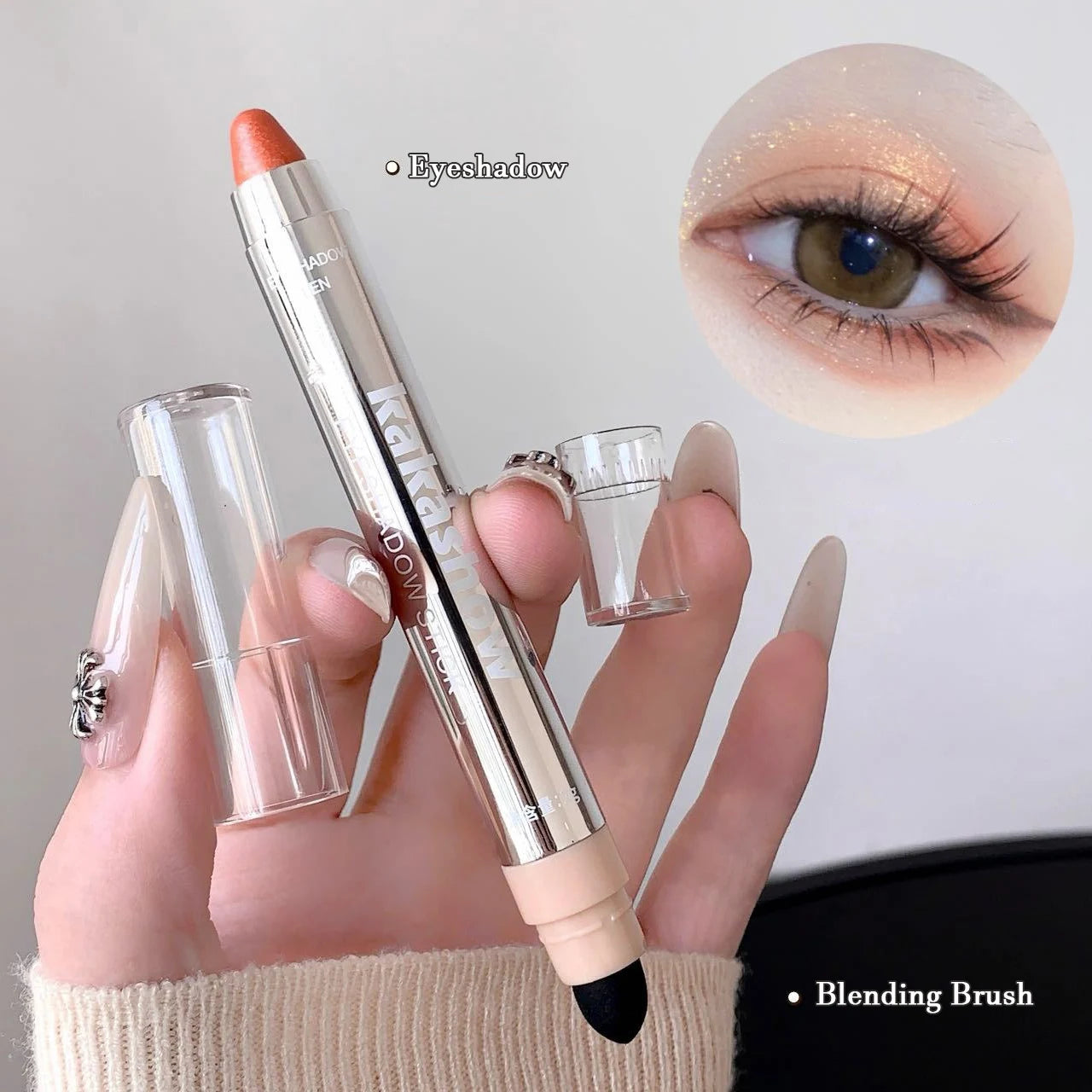Bold Red Metallic Eye Stick