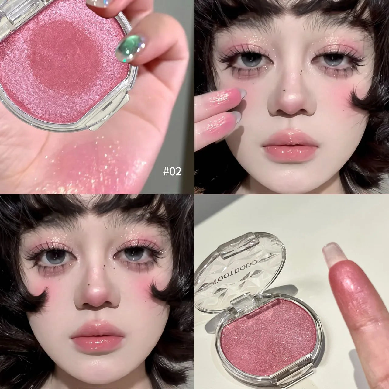 Ice Glow Peach Pink Palette