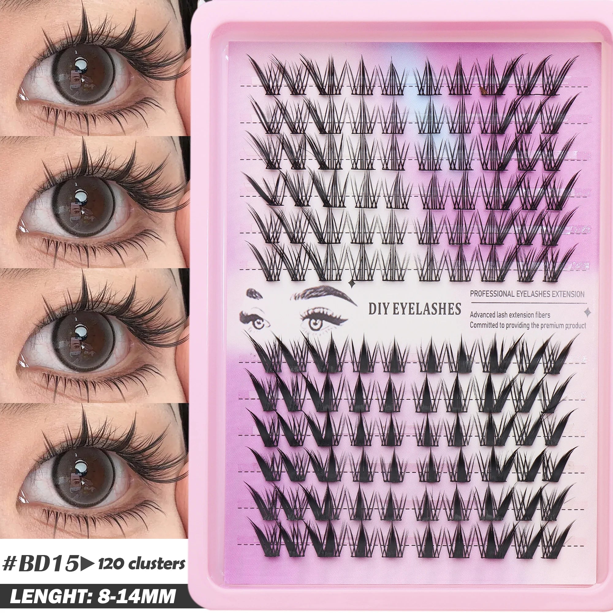 Fluffy Oblique Lash Extensions