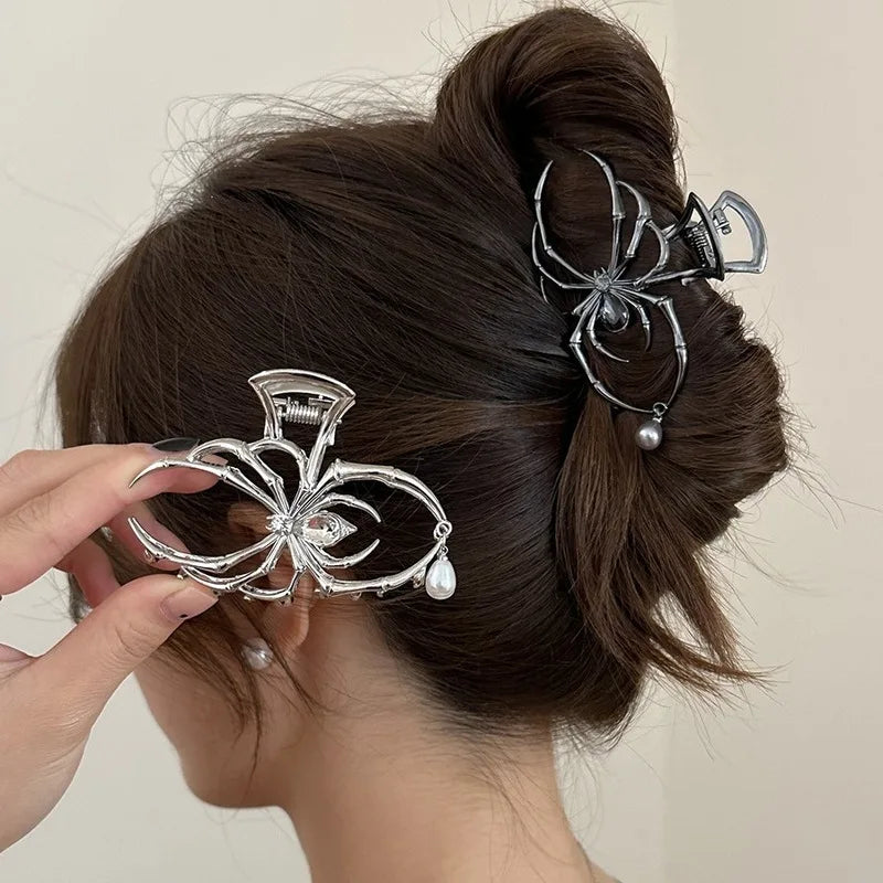 Gothic Spider Hair Claw Clip