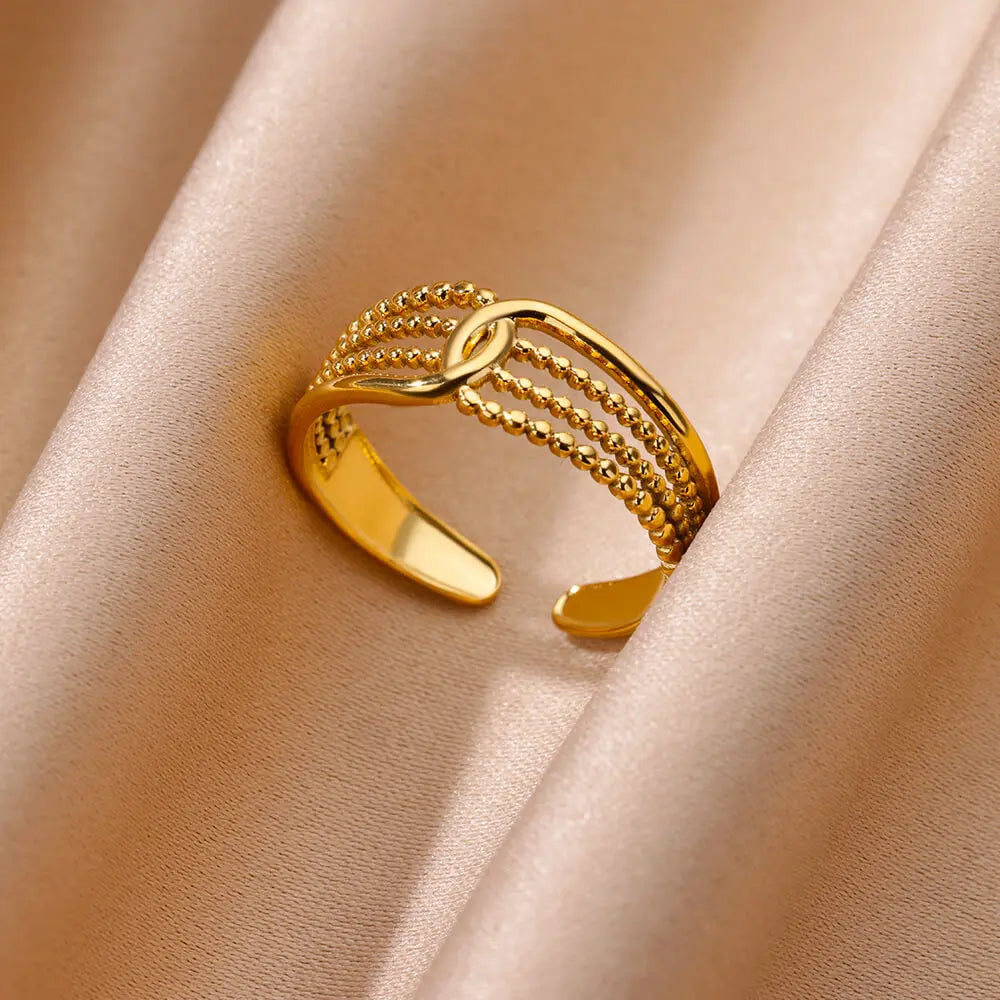 Stainless Steel Chunky Wide Ring