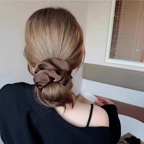 1pcs Women Silk Satin Scrunchies