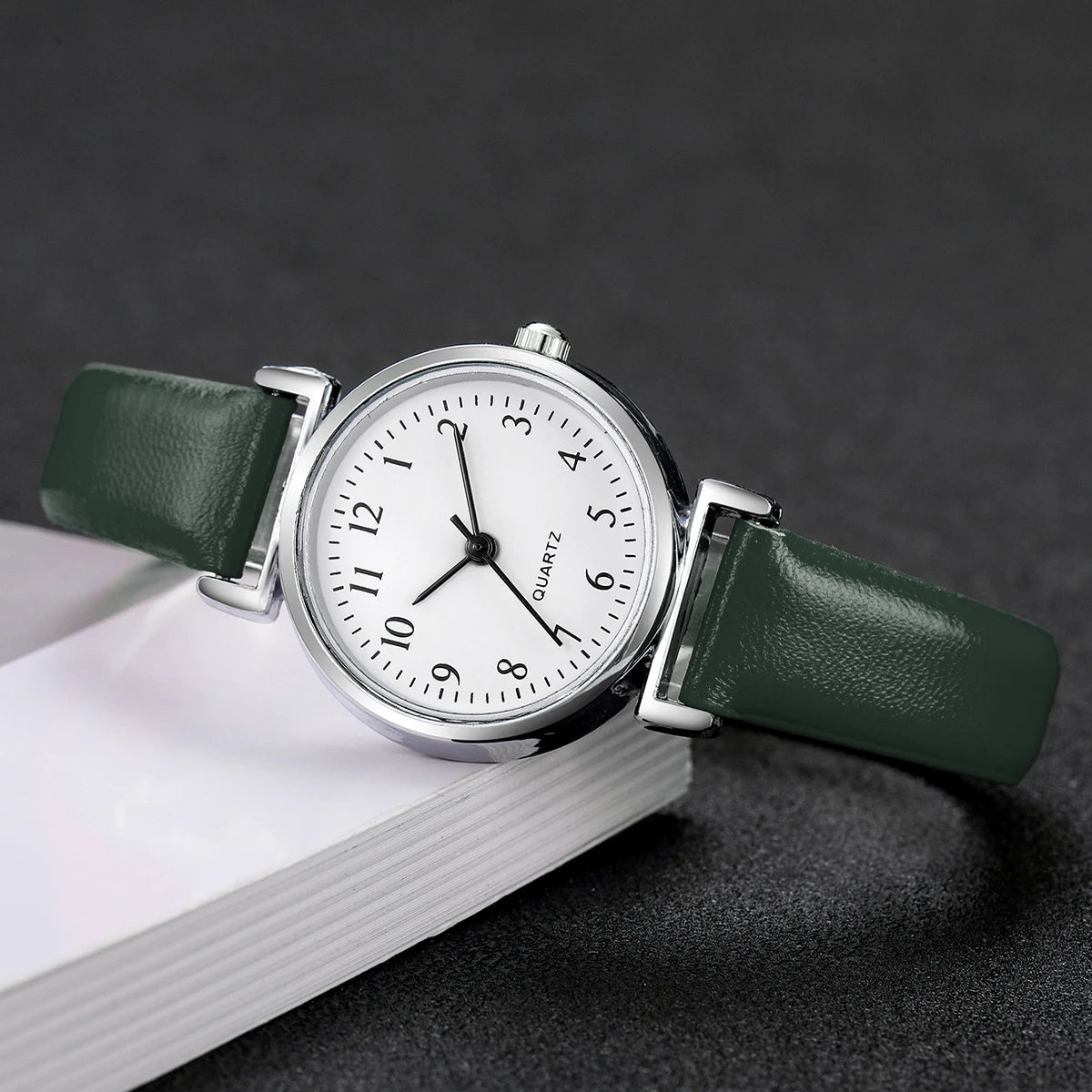 Fashion Small Dial Women Watch – Simple Leather Band Quartz Wristwatch
