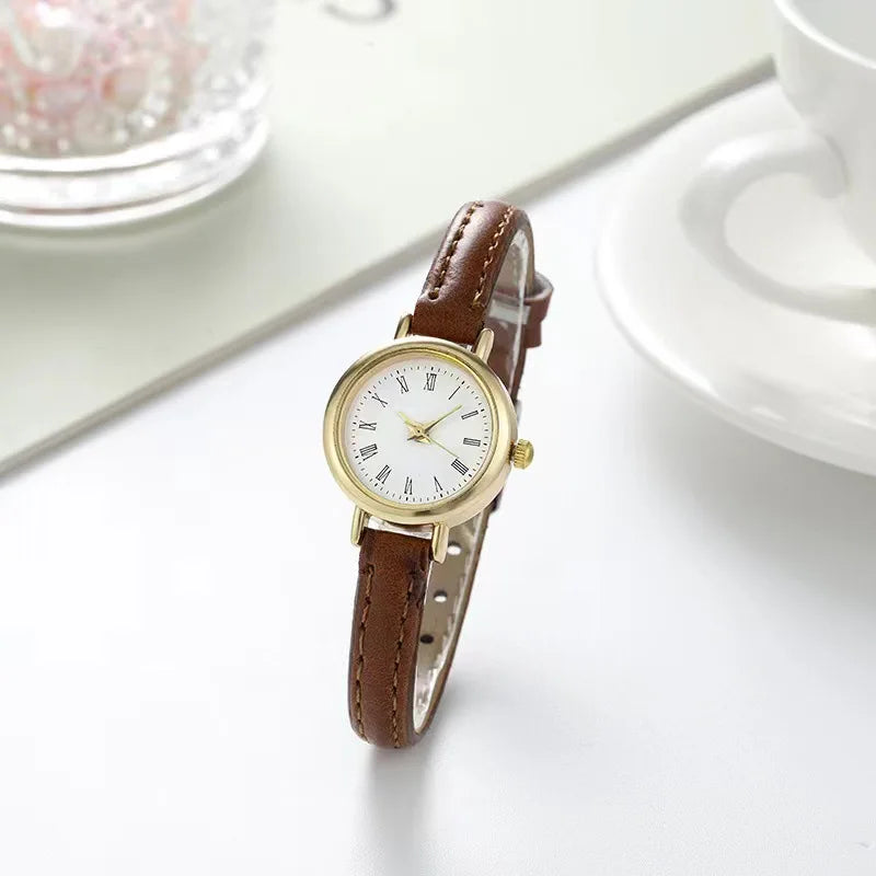 Women’s Fashion Small Roman Dial Quartz Watch