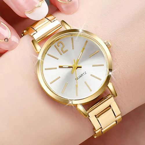 1/2/3PCS Simple Dial Women Quartz Watch