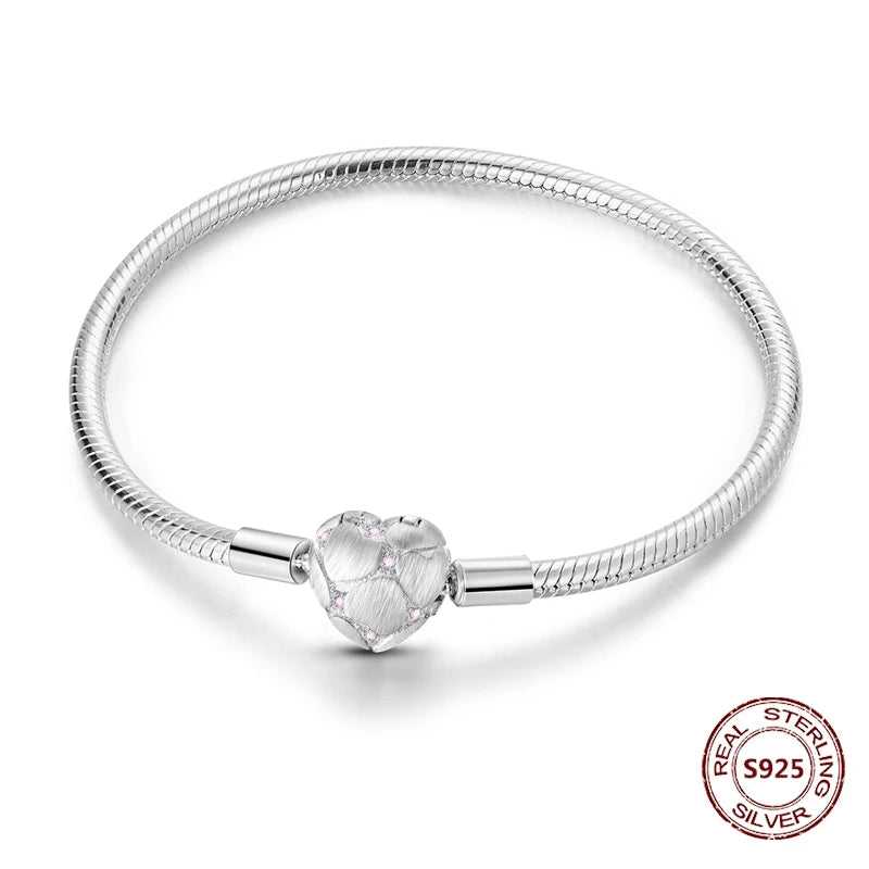 Star Moon Sun 925 Silver Charm Bracelet