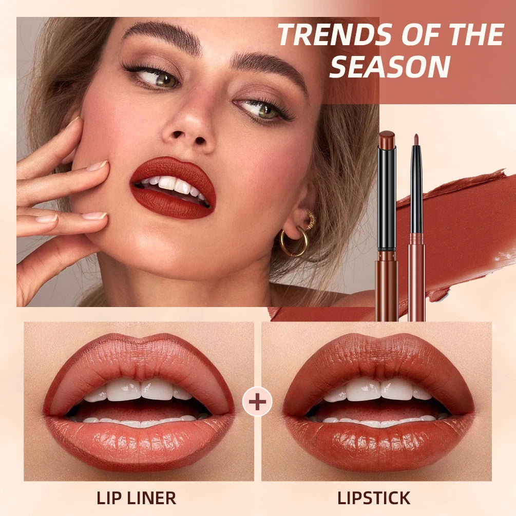 Matte Lipliner & Lipstick Set