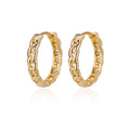 Elegant Round Stainless Steel Hoop Earrings