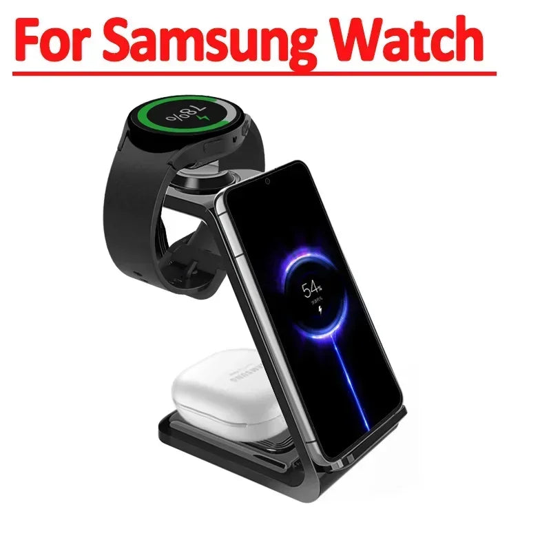 VIKEFON 3 in 1 Wireless Charger Stand