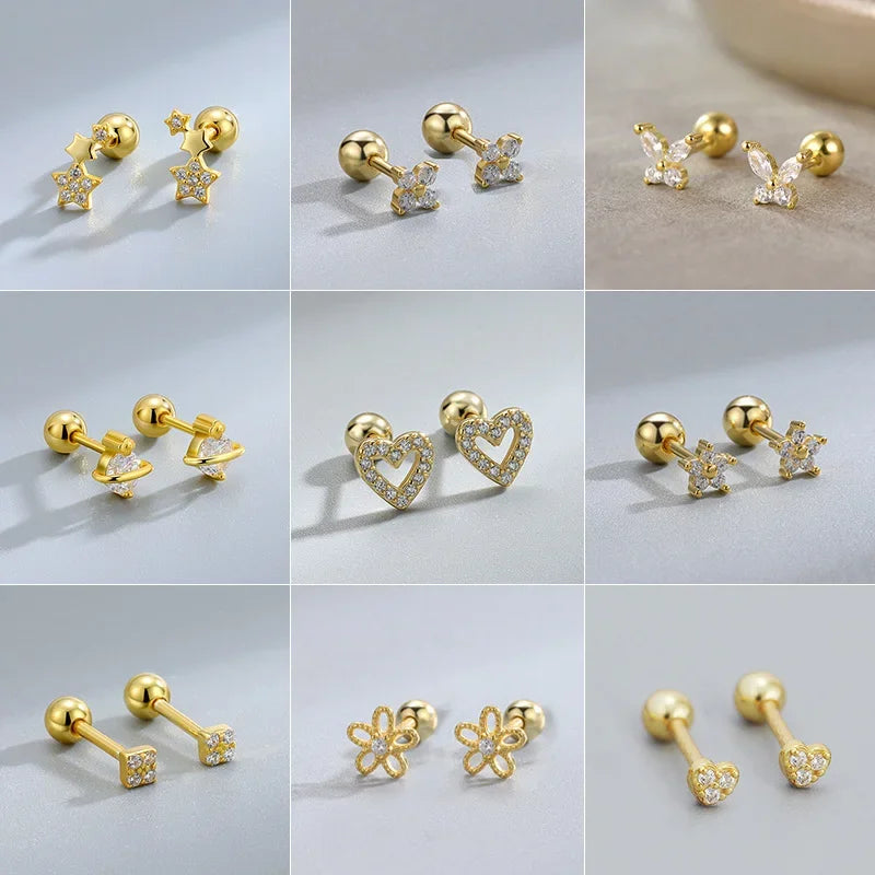 Heart Stud Earrings