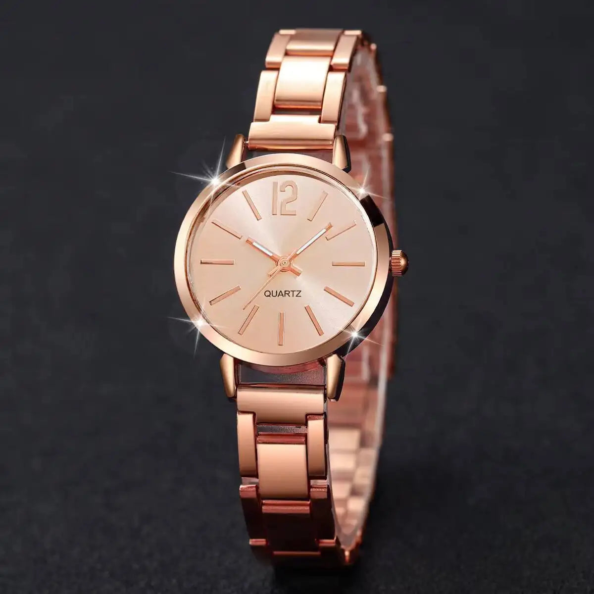 1/2/3PCS Simple Dial Women Quartz Watch