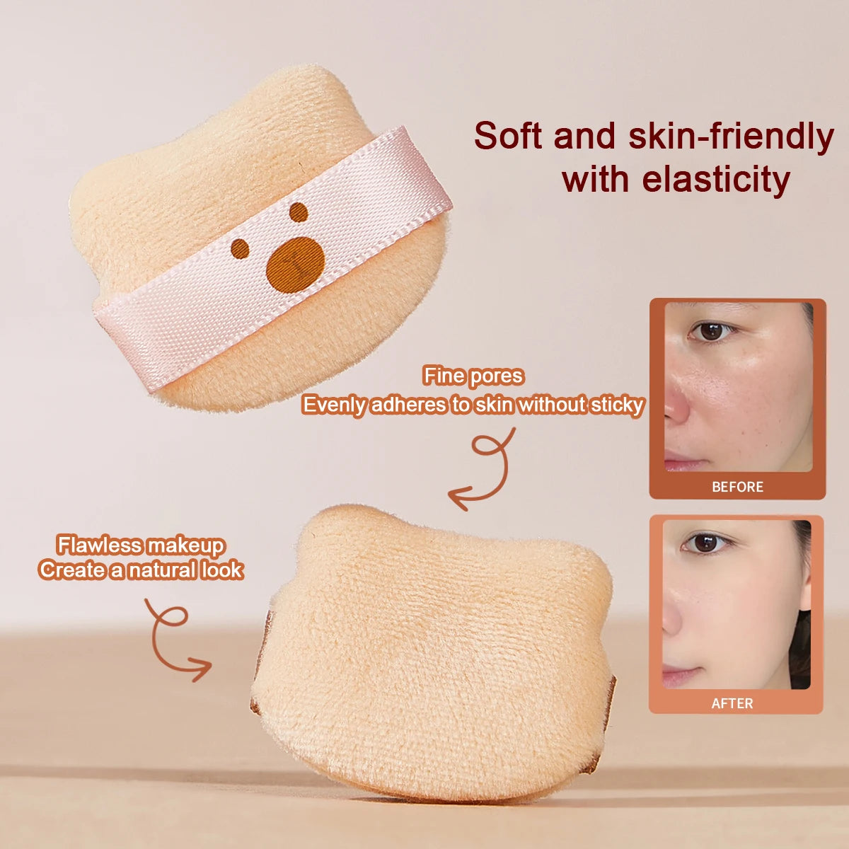 Cute Bear Puff Set