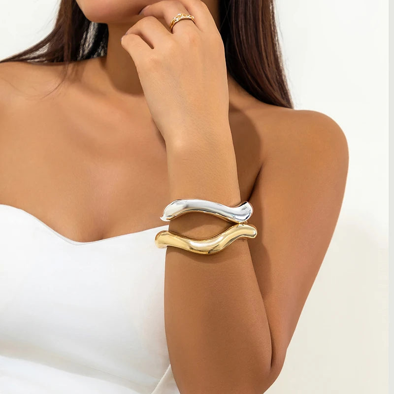 Trendy Big Cuff Bangles Bracelets